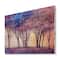 Designart - Colorful Trees Abstract Forest Landscape - Modern Print on Natural Pine Wood